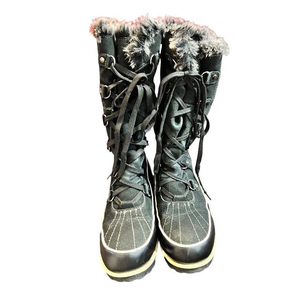 Apres by Lamo Black Leather, Suede & Faux Fur Lined Boots / SZ: 8 - Picture 4 of 7